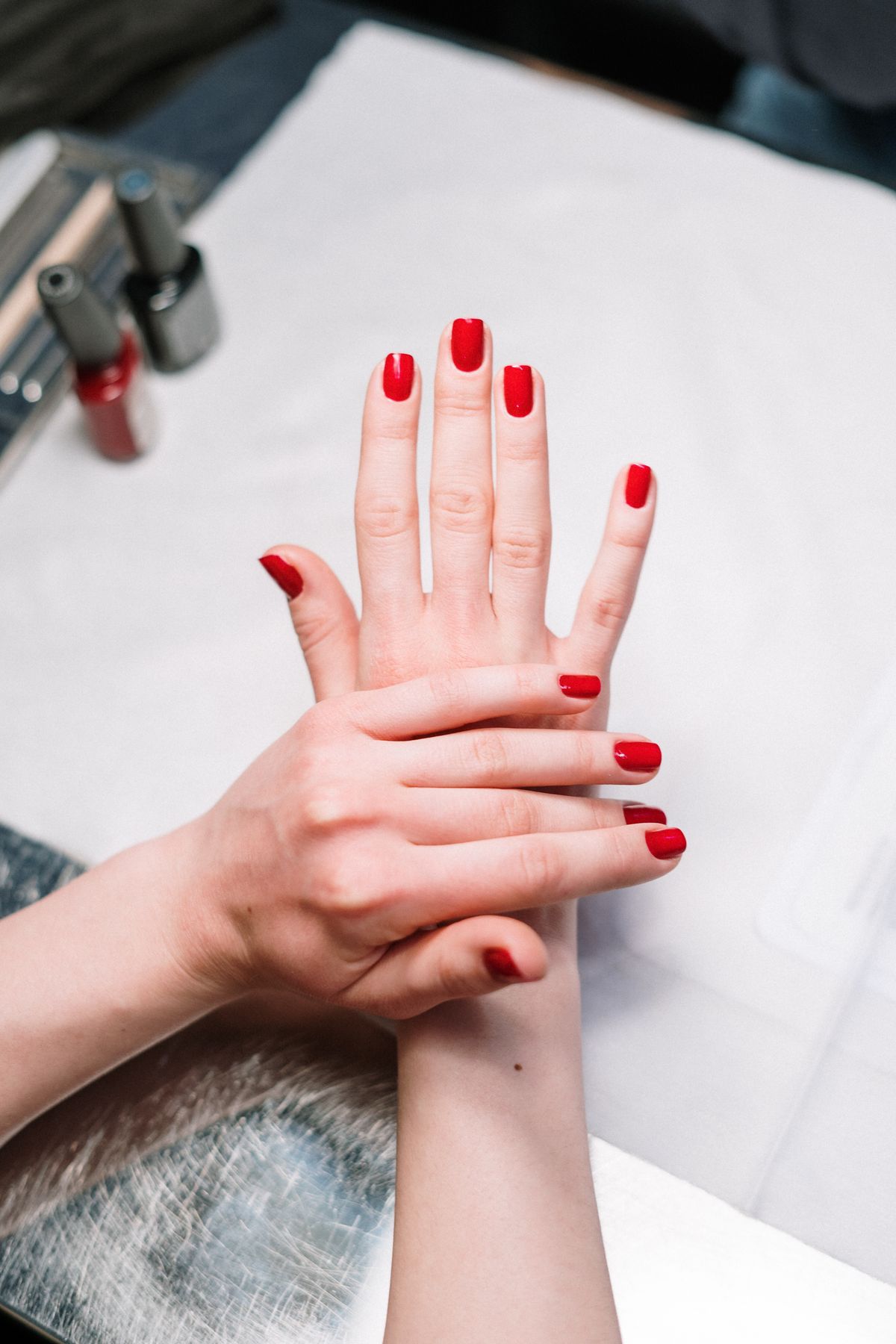 Nail care detail at Me Myself & Nails, Pflugerville